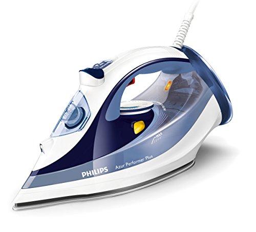 Philips SteamGlide Plus Plancha de Vapor, 2400 W, 0.3 litros, 0.35, Acero Inoxidable, Azul