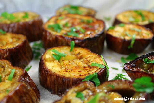 berenjenas al horno con curry y jengibre