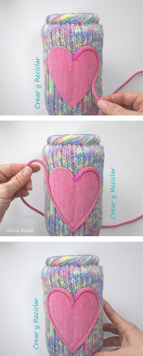 Cómo decorar envases, frascos o botellas de vidrio, de una manera fácil y divertida, para hacer en familia y con materiales reciclados.