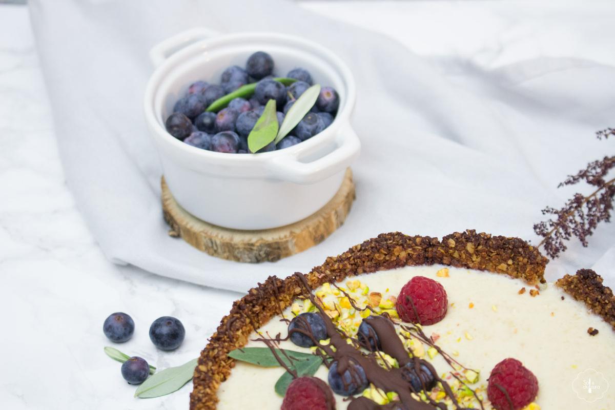 Cómo hacer una tarta de chocolate blanco sin cocción