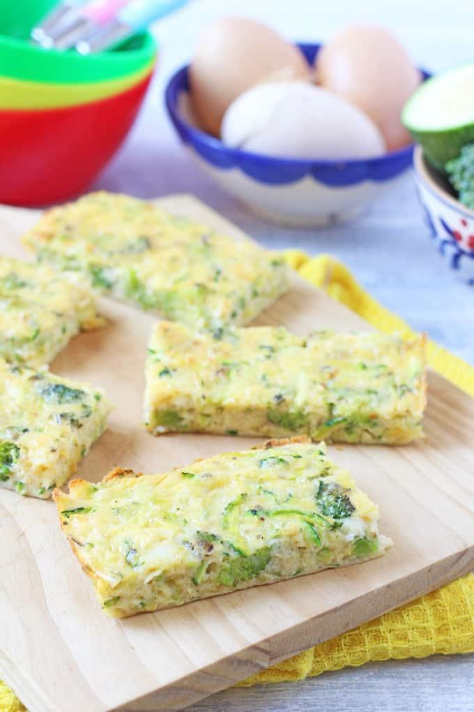 receta frittata brocoli y calabacín