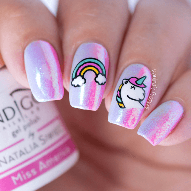 Diseños de uñas de unicornio para niñas | Belleza