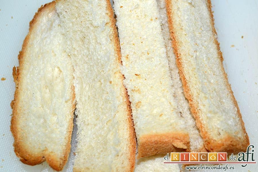 Pan rallado de Buddy, coger rebanadas de pan rústico