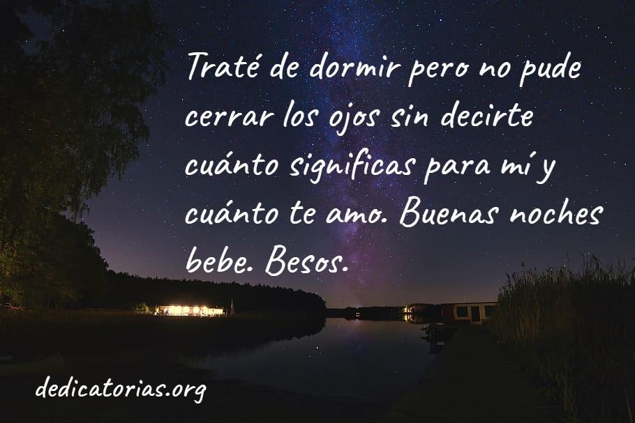 dedicatorias de buenas noches a tu amor