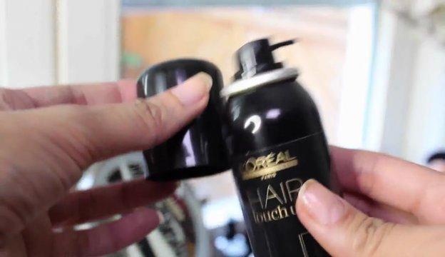 Cómo ocultar las canas a corto plazo con spray