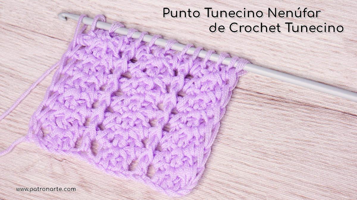 blog Punto Tunecino Nenúfar de Crochet Tunecino2
