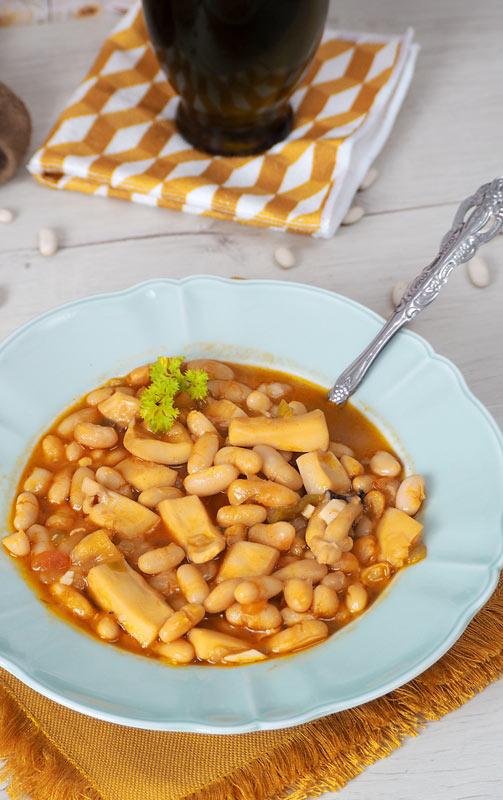 como hacer alubias con choco o sepia