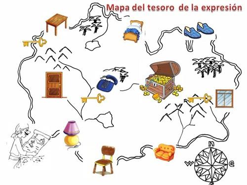 Mapa del tesoro en casa. Vía Negocios Magazine.