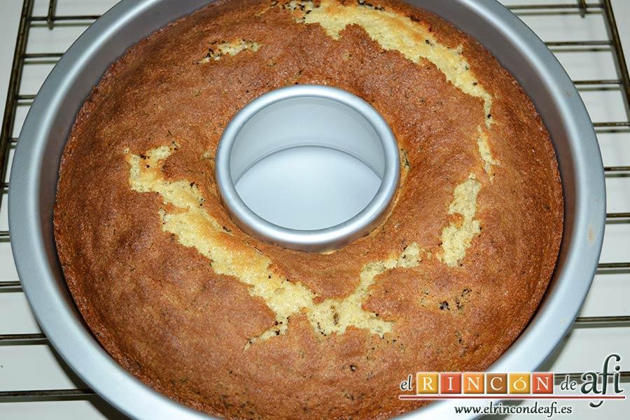 Bizcocho hormiguero, hornear