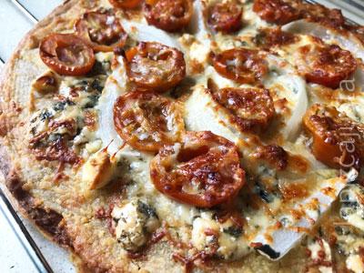 pizza con base de quinoa