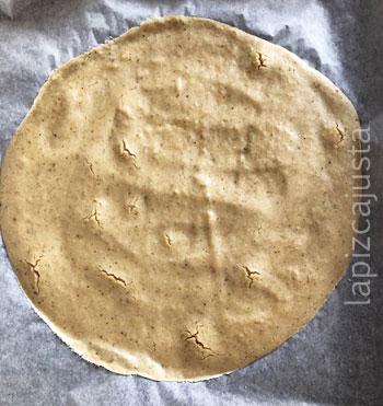 base sacada del horno tras 8 minutos