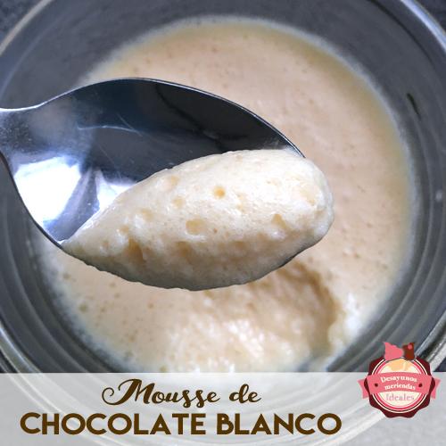 mousse de chocolate blanco