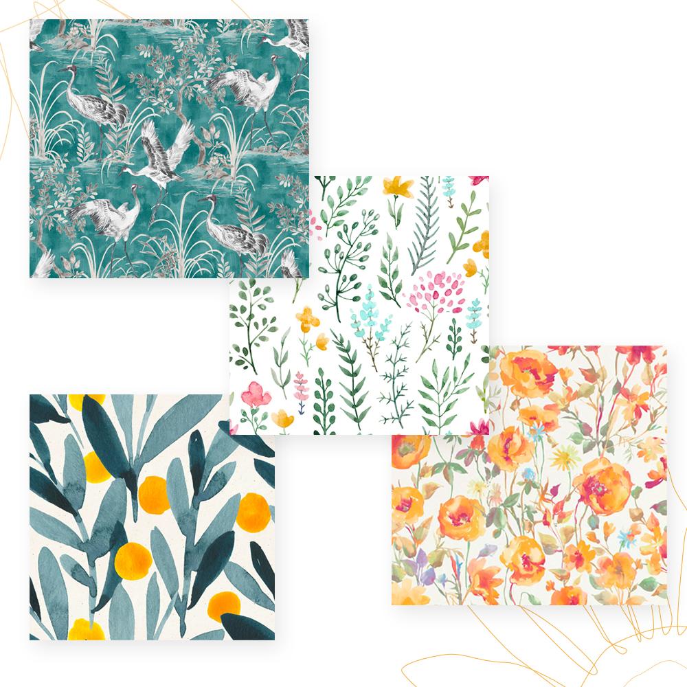 12 sitios donde comprar papel pintado y vinilo. leroy Merlin