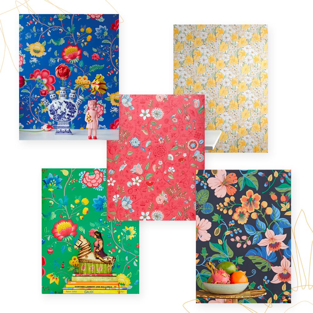 12 sitios donde comprar papel pintado y vinilo. Papeles de los 70