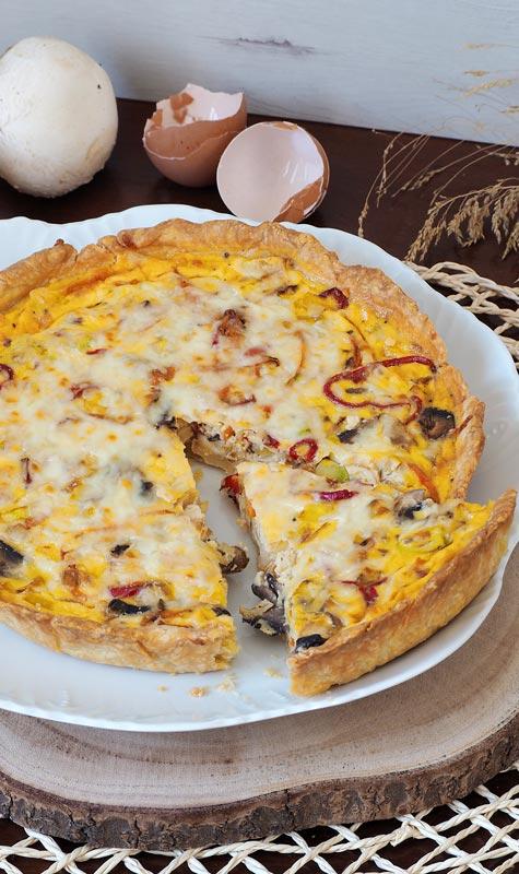 como hacer quiche o pastel de verduras con masa casera