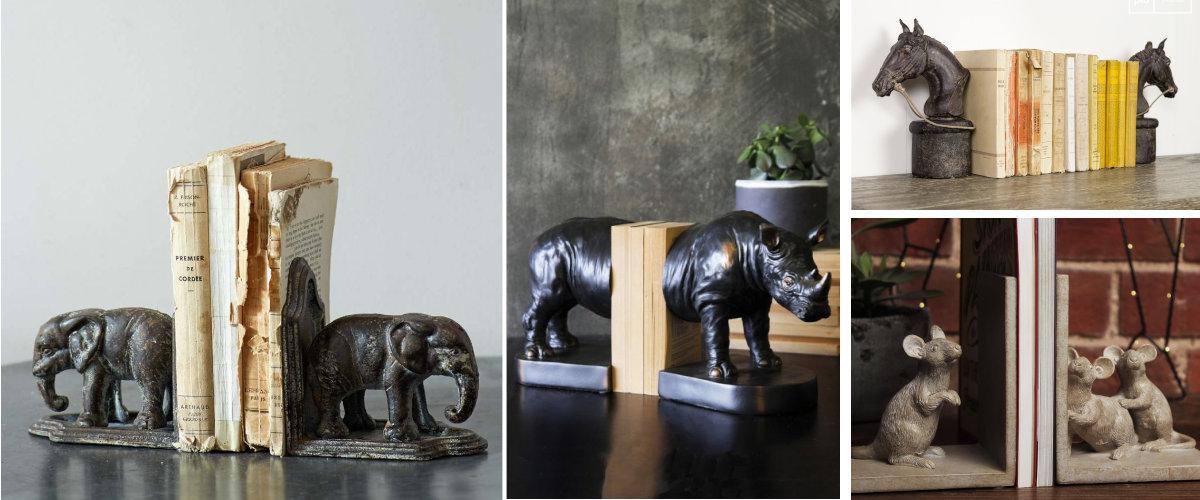 Sujetalibros clásicos de animales