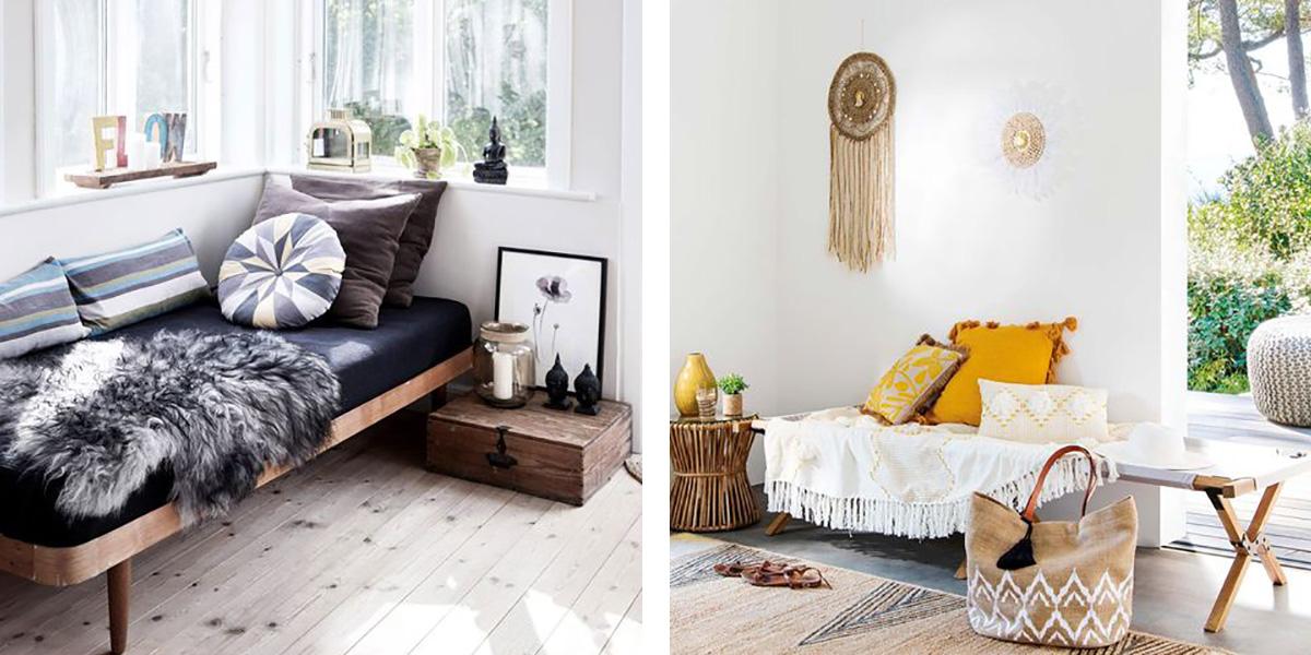 Sillón en ambiente boho