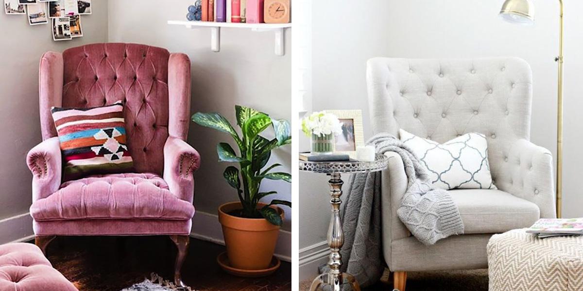 sIllón con capitoné