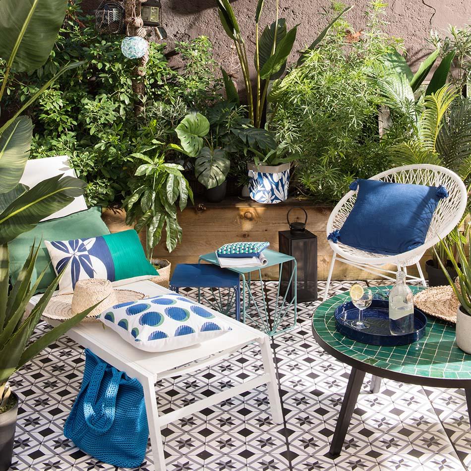 balcón con encanto, balcón, textiles, suelos balcón