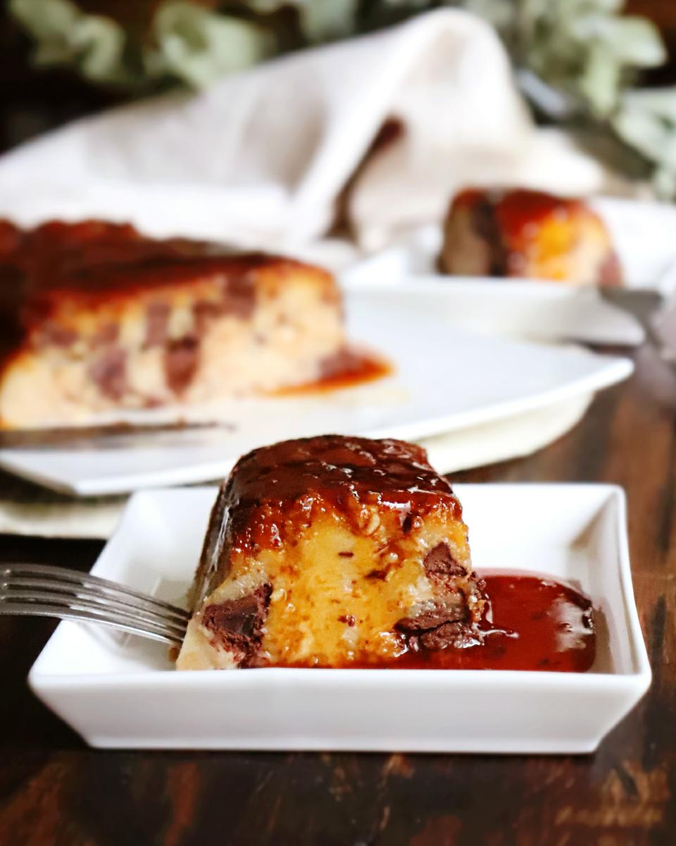 budin de pan casero chocolate pan viejo huevo leche