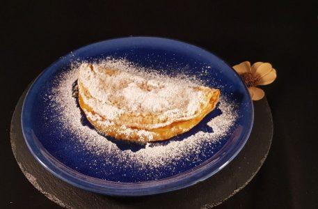 Tortilla flambeada al ron