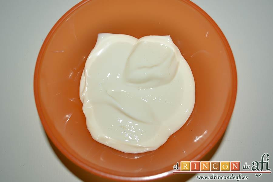 Paté de pimientos, preparar el queso crema