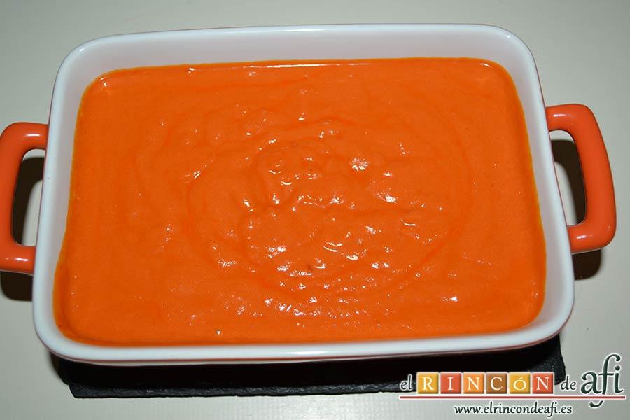 Paté de pimientos, sugerencia de presentación