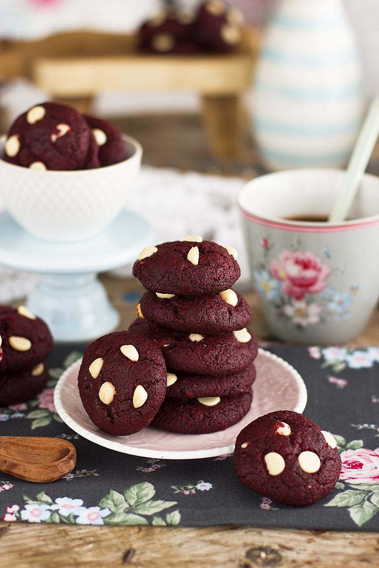 Cookies Red Velvet Saludables sin gluten y sin azúcar