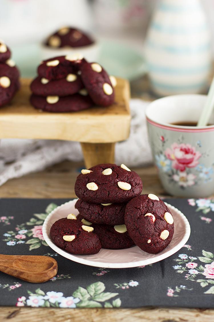Cookies Red Velvet Saludables sin gluten y sin azúcar