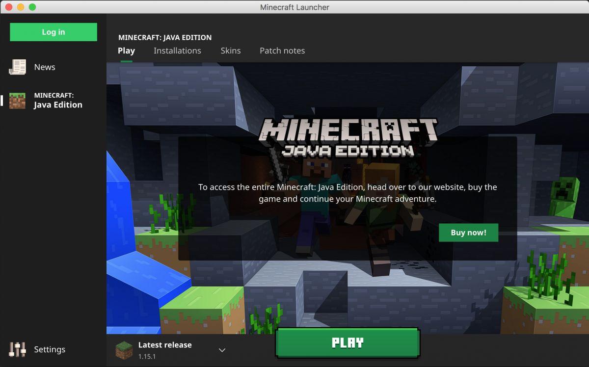 launcher oficial de Minecraft