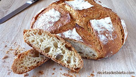 pan casero cortado