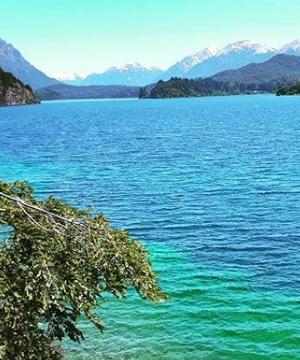 lago moreno y playa del viento playa sin viento