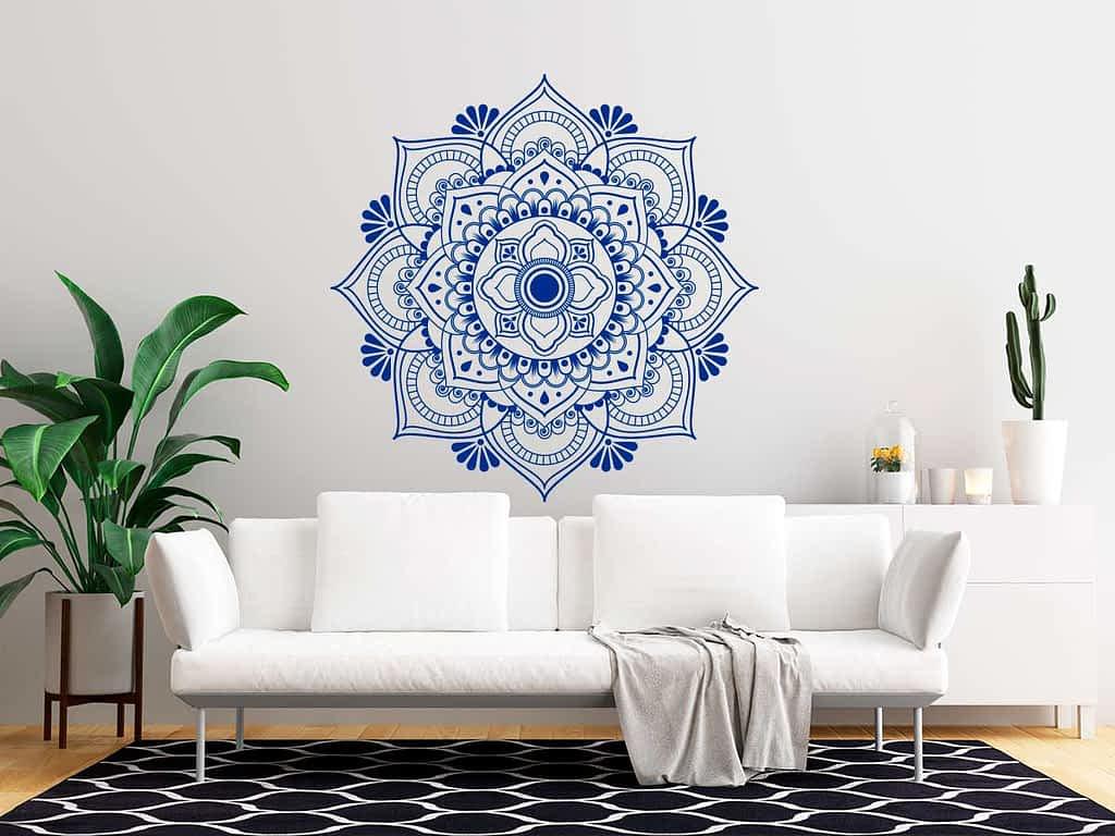 Adhesivo Crea Vinilo decorativo de mandala lotus meditacion creavinilo Colombia bogota cali medellin