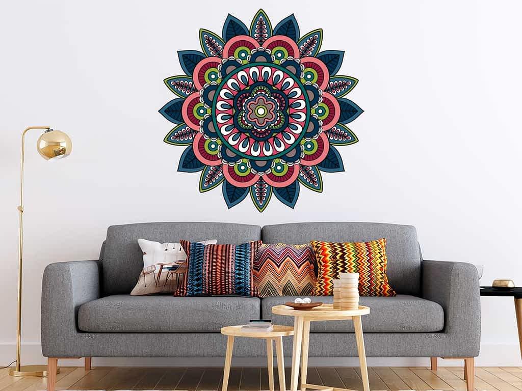 Adhesivo Crea Vinilo decorativo de mandala multicolor creavinilo Colombia bogota cali medellin