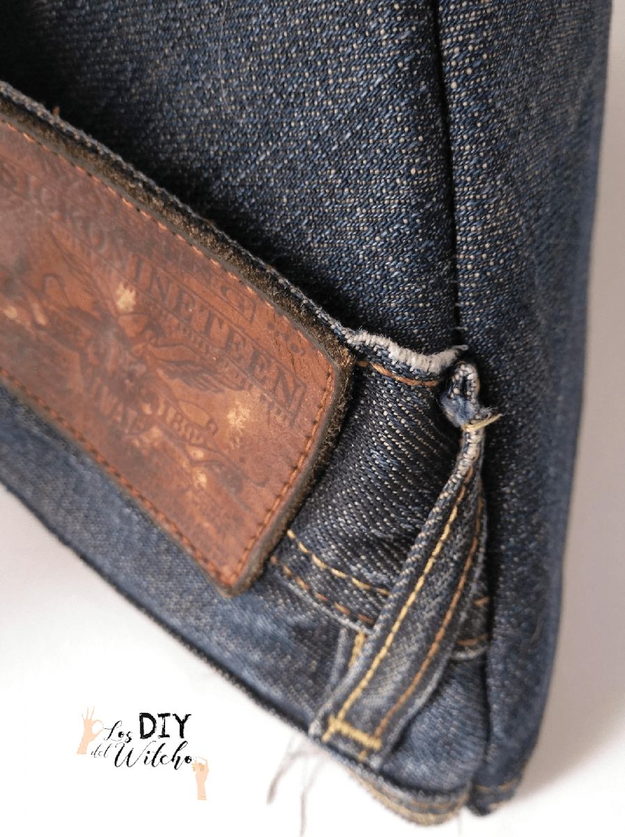 bolso triangular bolsillo