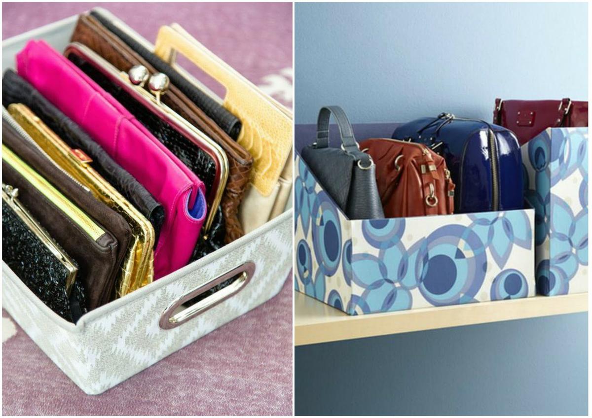 Bolsos pequeños en cajas. Vía CositasConMesh.