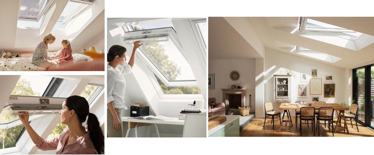 Ventanas de tejado giratorias