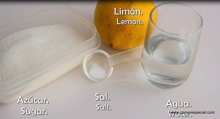 Ingredientes para hacer caramelo líquido casero