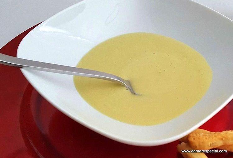 Crema de calabacín baja en calorías
