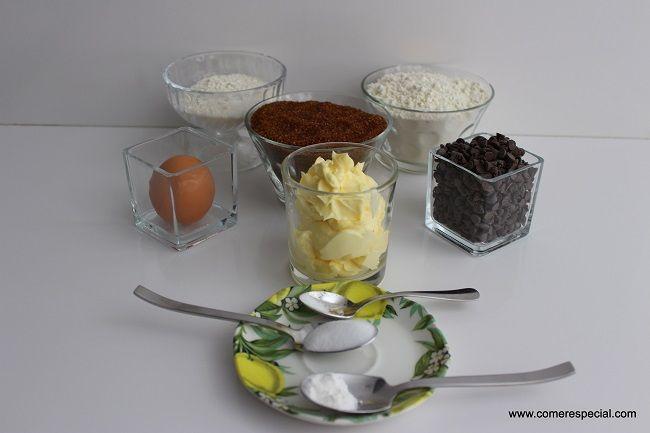 Galletas con pepitas de chocolate