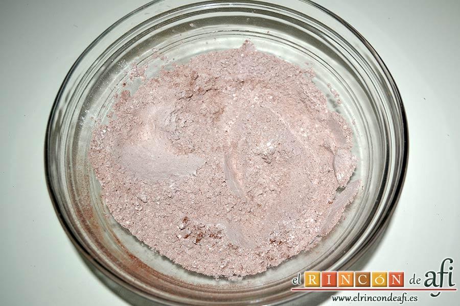 Galletas de chocolate y mantequilla, mezclar