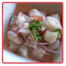 Ceviche mexicano con lubina