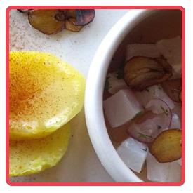Ceviche de merluza a la vasca