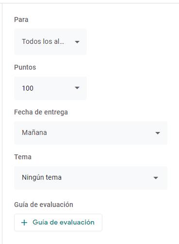 Configuración de tema.
