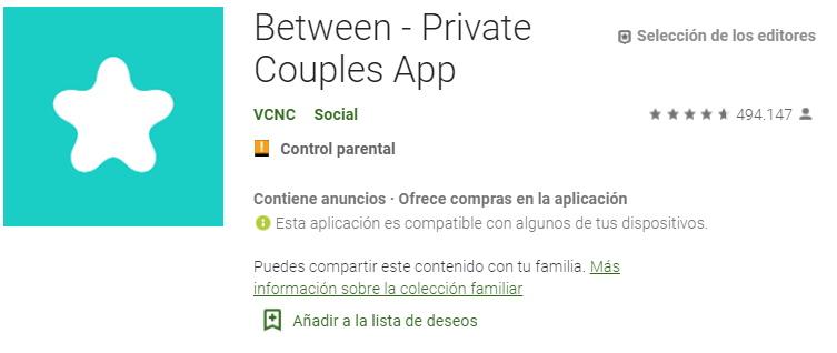 APLICACIONES PARA PAREJAS