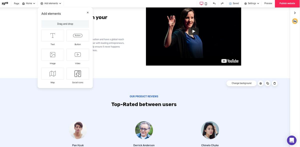 creador de sitios zyro