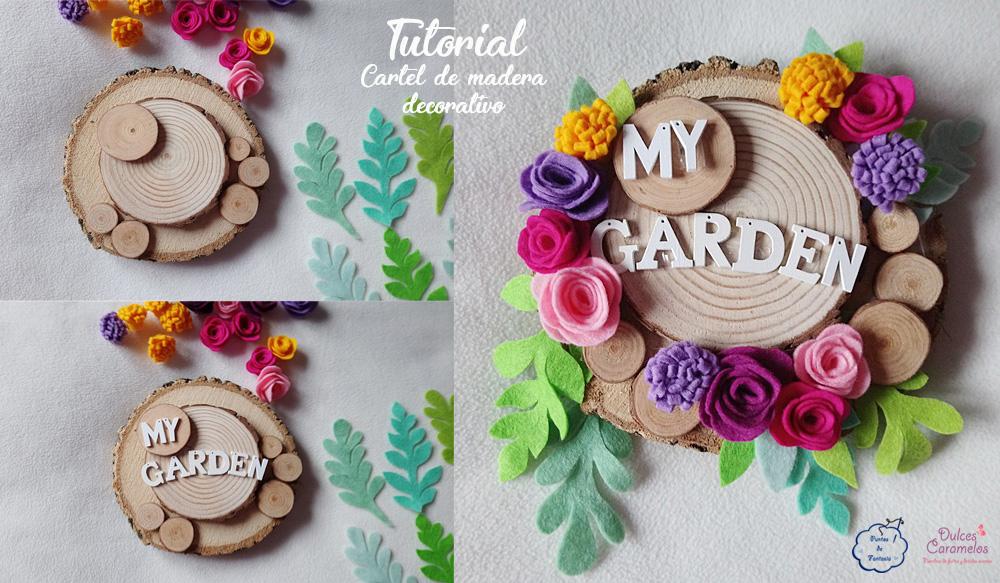 Tutorial cartel de madera decorativo