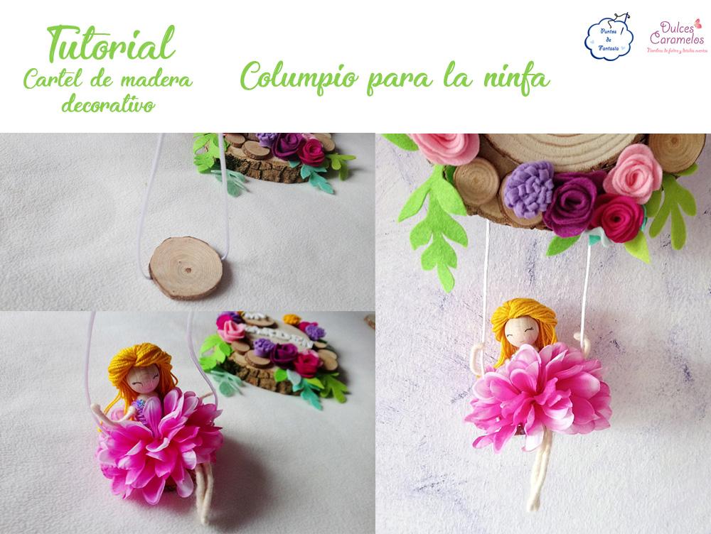 Tutorial cartel de madera columpio ninfa