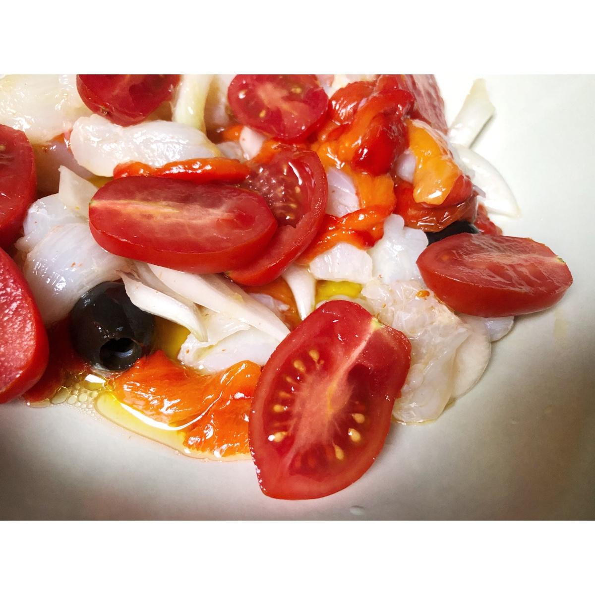 ensalada de bacalao desalado