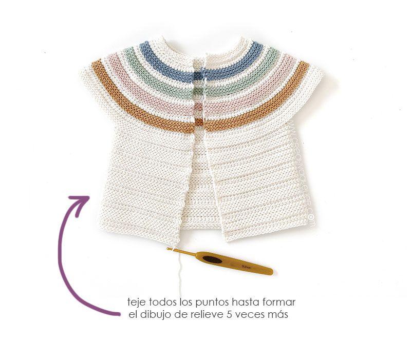 Cómo tejer la Chaqueta de crochet GINGER de bebé - Patrón y Tutorial -